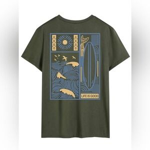 SHEIN Olive Green Graphic Tee